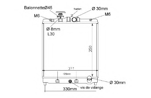 Radiator racire motor