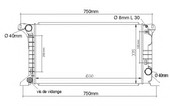 Radiator racire motor