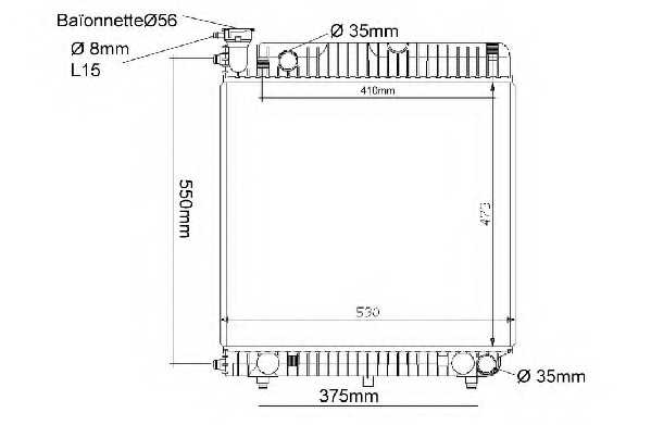 Radiator racire motor