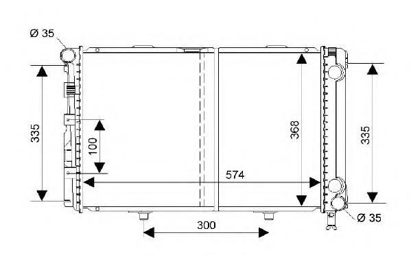 Radiator racire motor