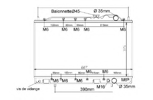 Radiator racire motor