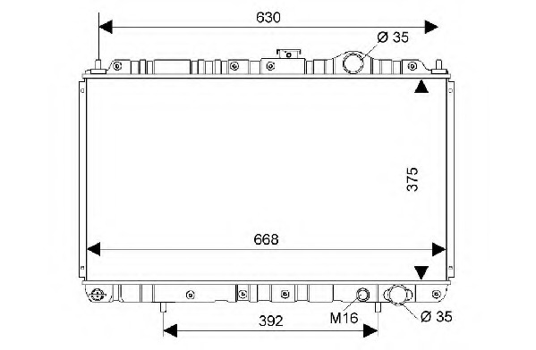 Radiator racire motor