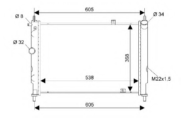 Radiator racire motor