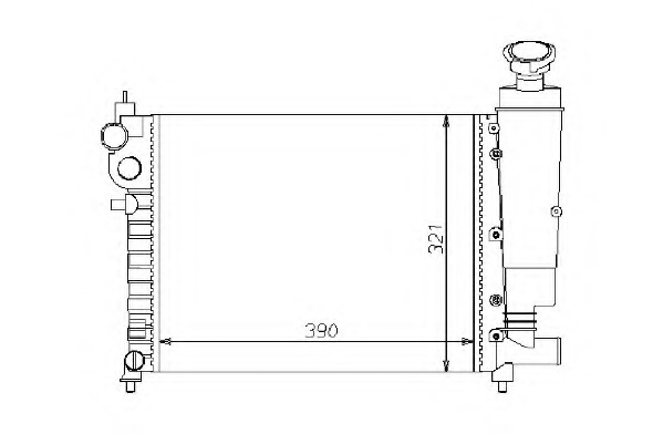 Radiator racire motor