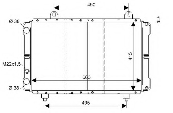 Radiator racire motor