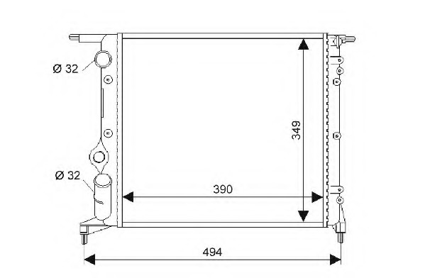 Radiator racire motor