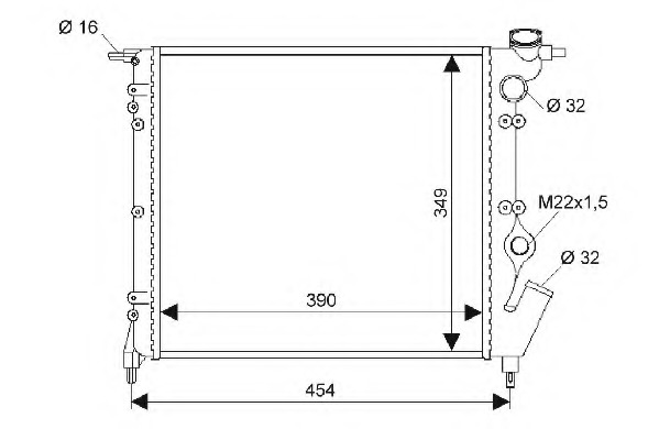 Radiator racire motor