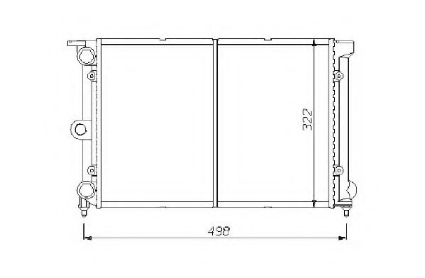 Radiator racire motor