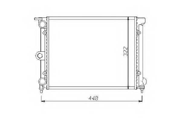 Radiator racire motor