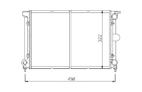 Radiator racire motor