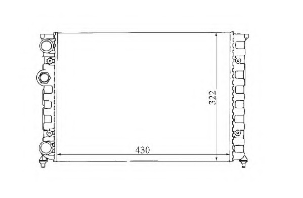 Radiator racire motor