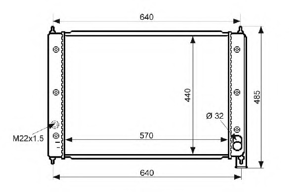 Radiator racire motor