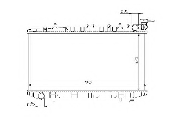 Radiator racire motor