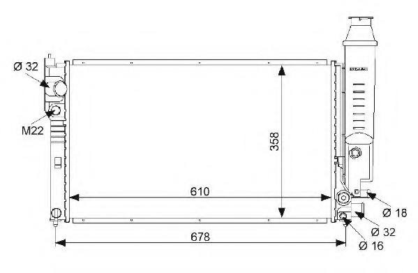 Radiator racire motor