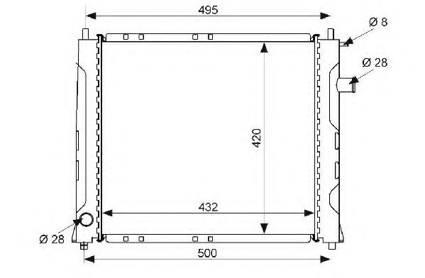 Radiator racire motor