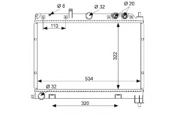 Radiator racire motor