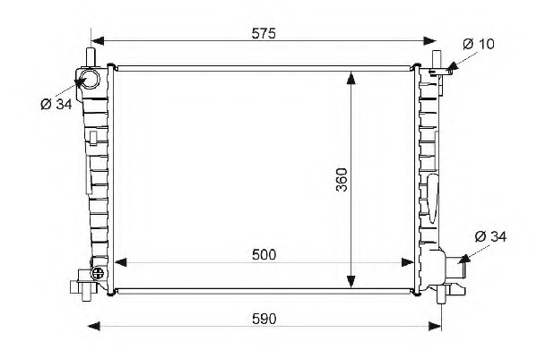 Radiator racire motor