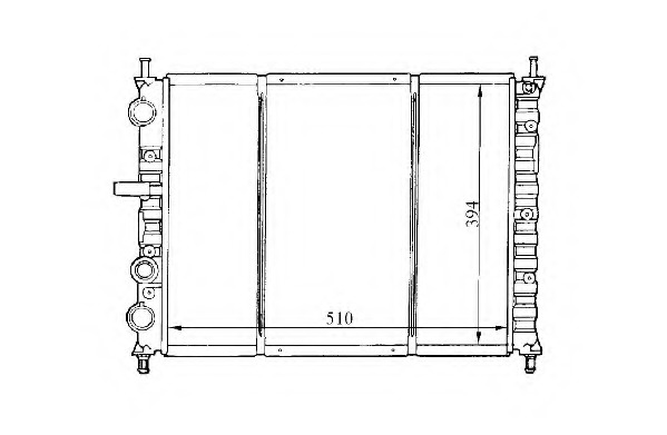 Radiator racire motor