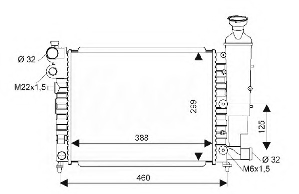 Radiator racire motor