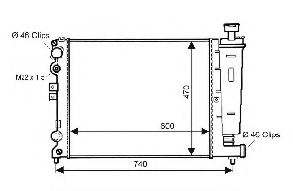 Radiator racire motor