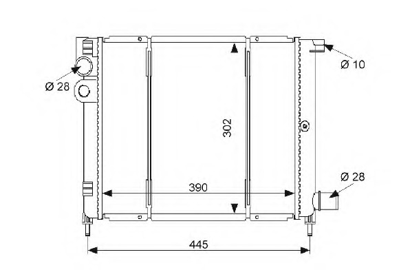 Radiator racire motor