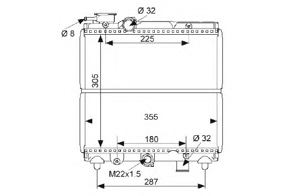 Radiator racire motor