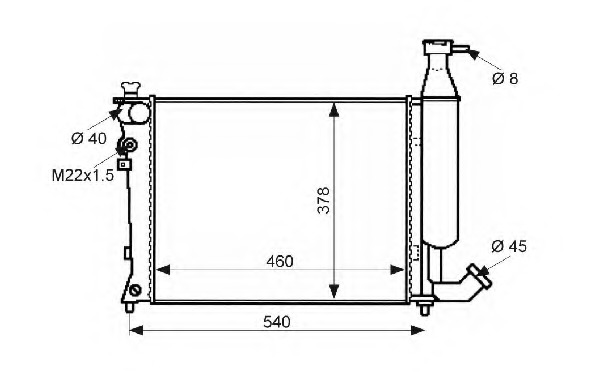 Radiator racire motor