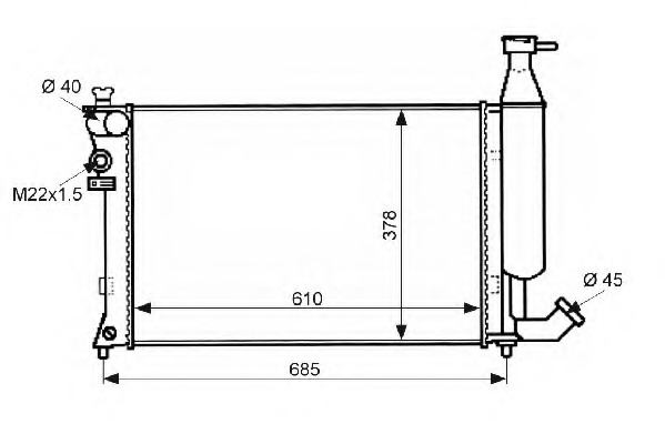 Radiator racire motor