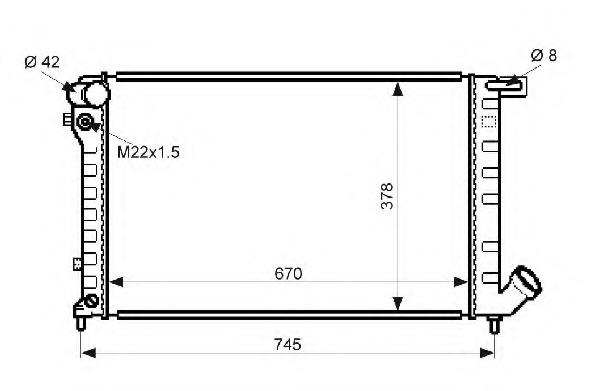 Radiator racire motor