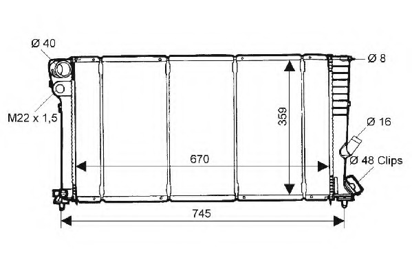 Radiator racire motor