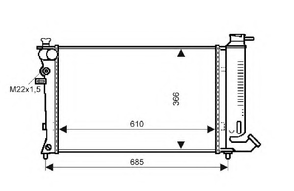 Radiator racire motor