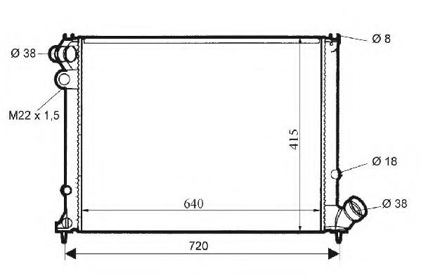 Radiator racire motor