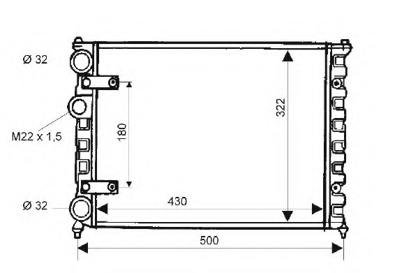 Radiator racire motor