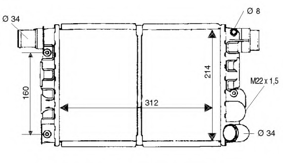 Radiator racire motor