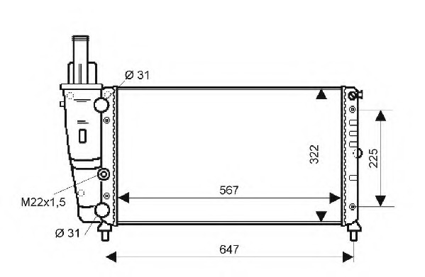 Radiator racire motor