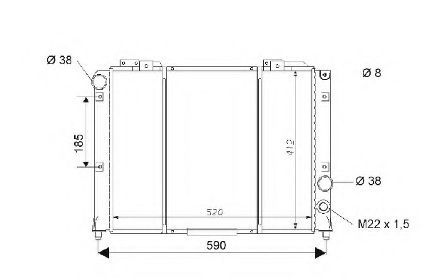 Radiator racire motor