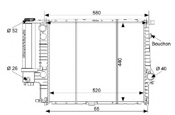 Radiator racire motor