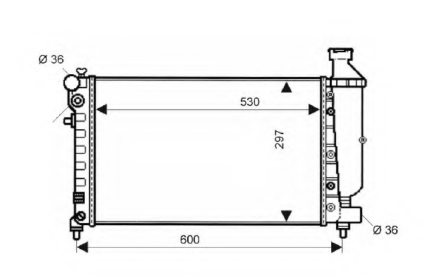 Radiator racire motor