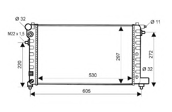 Radiator racire motor