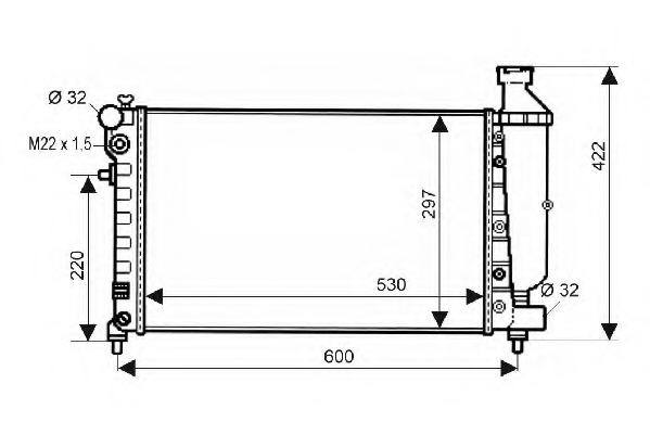 Radiator racire motor