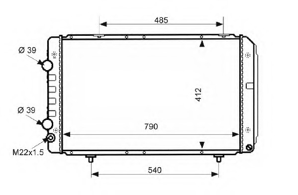 Radiator racire motor