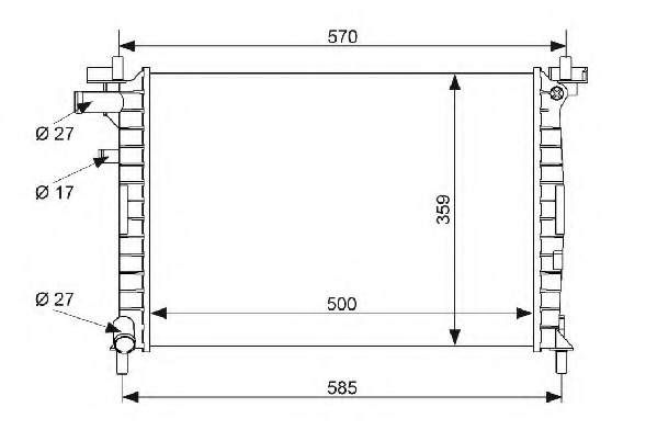 Radiator racire motor