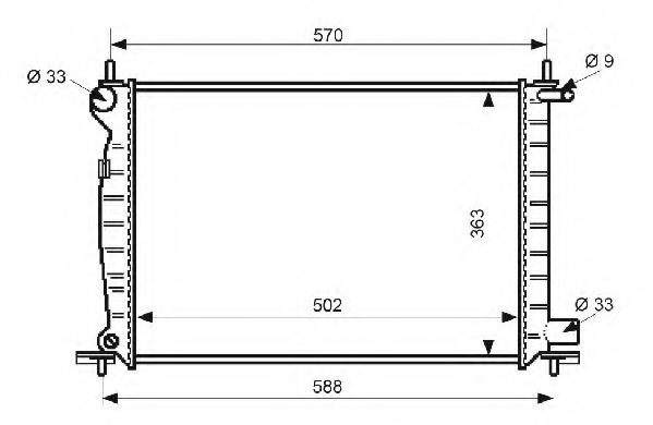 Radiator racire motor