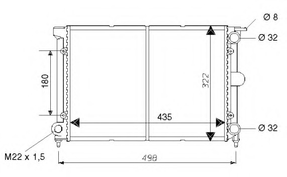 Radiator racire motor