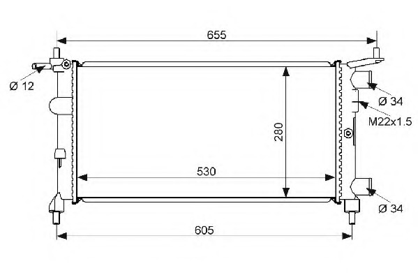 Radiator racire motor