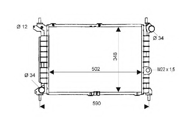 Radiator racire motor