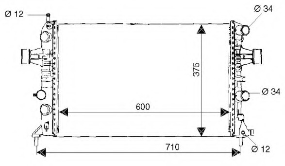 Radiator racire motor