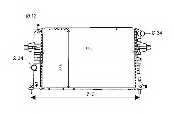 Radiator racire motor