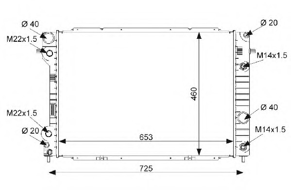 Radiator racire motor