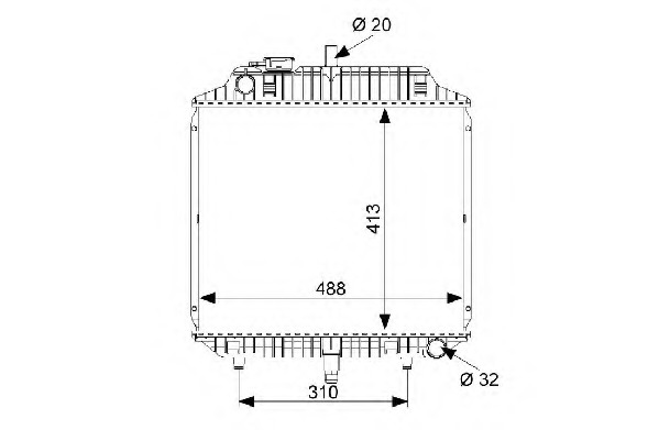 Radiator racire motor